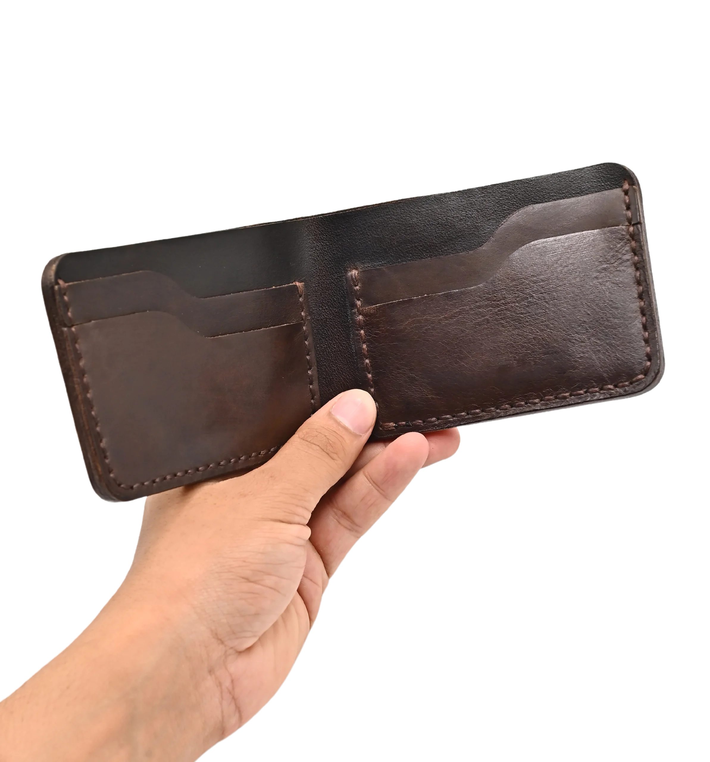 ROYAL Leather Brown Wallet – Front Pocket Slim RFID Wallet for Men