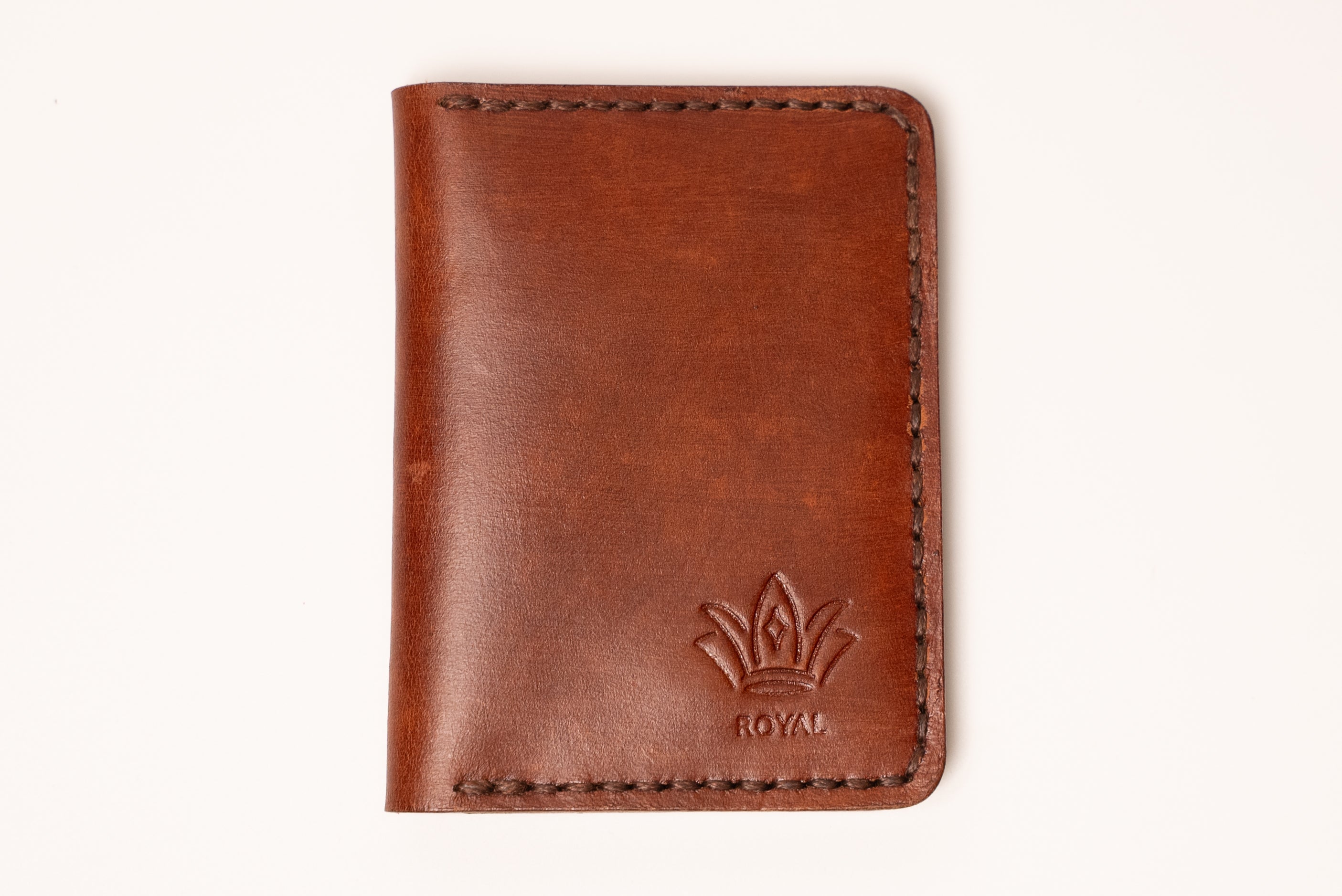 ROYAL Premium Leather Card Holder - Tan.