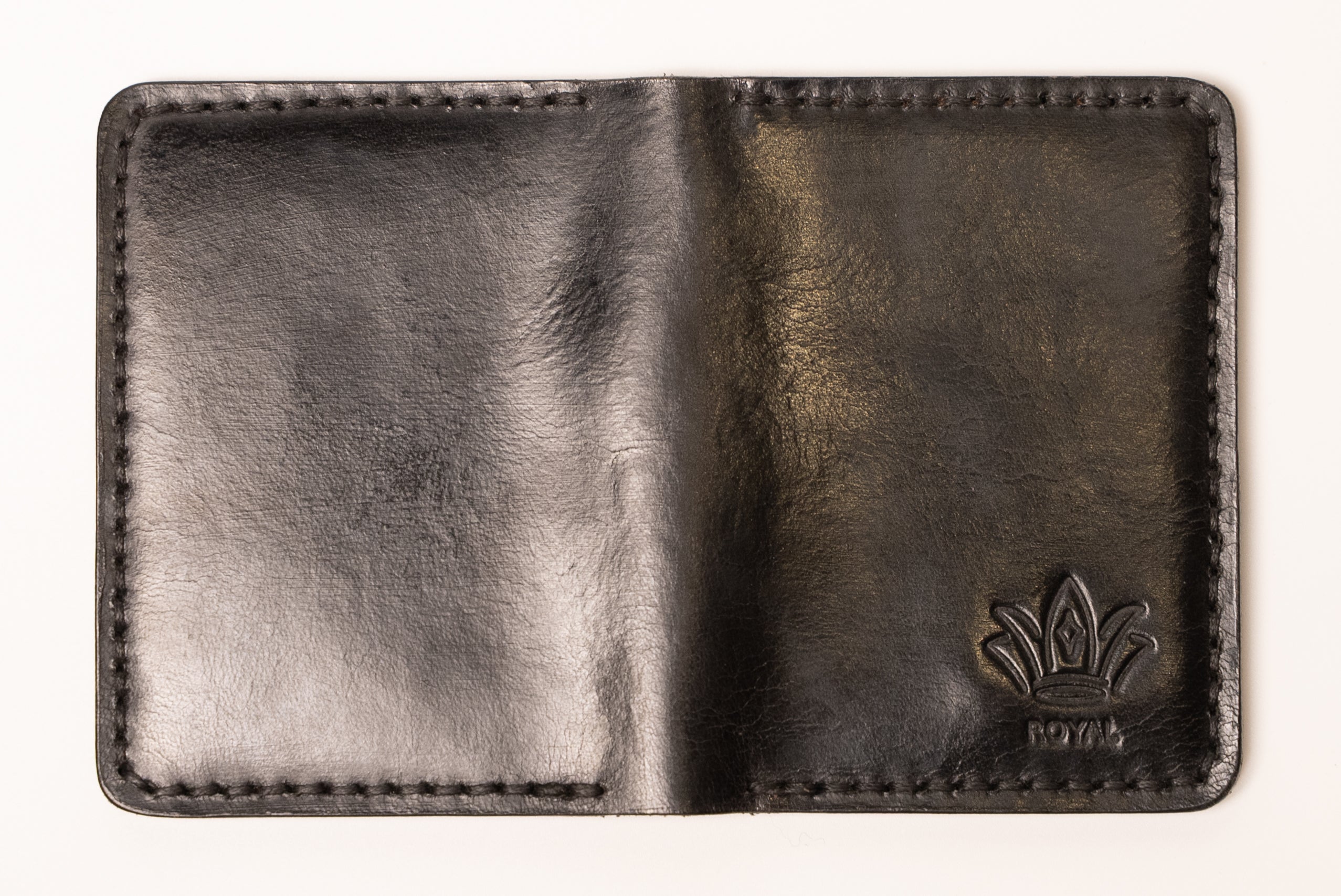 ROYAL Minimalist Leather Cardholder – Black.