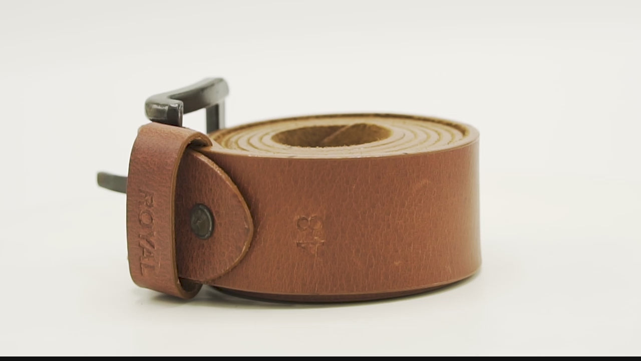Hand Crafted Leather Tan Belt