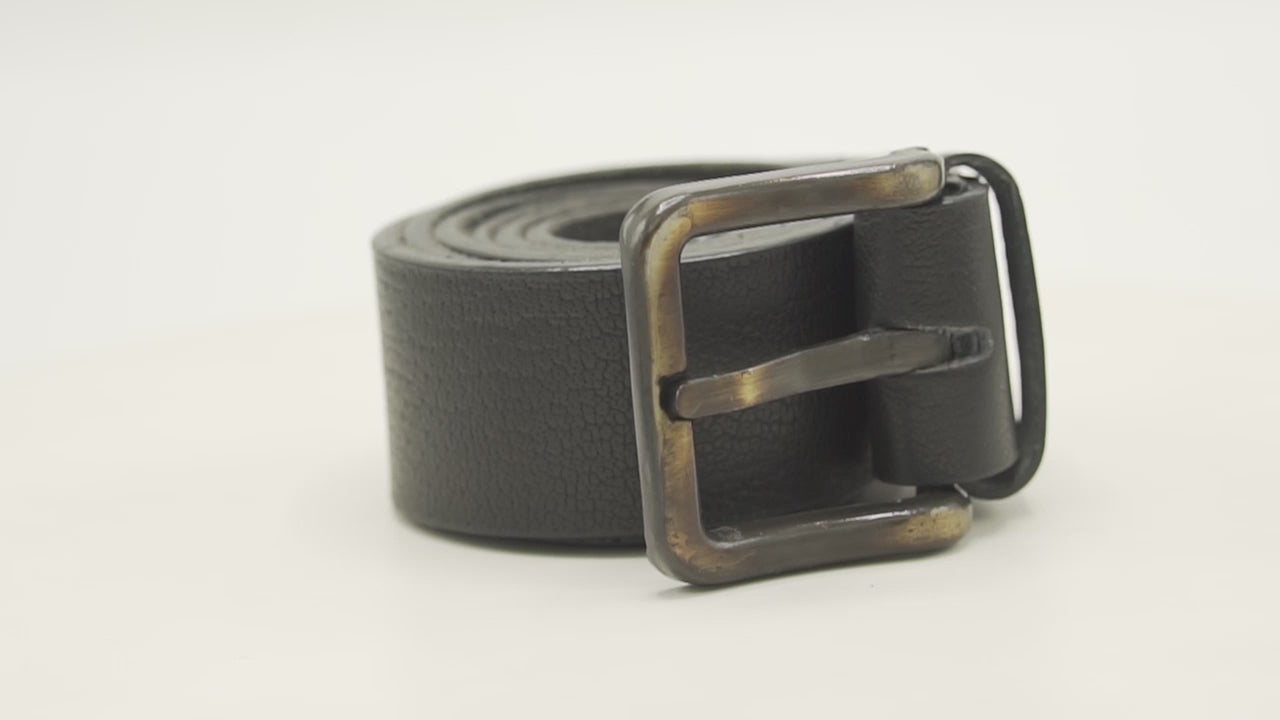 Hand Crafted Leather Black Belt