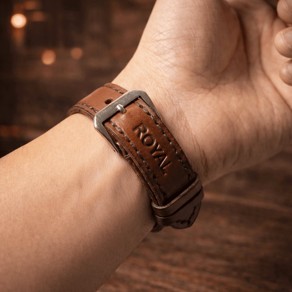 ROYAL Leather Watch Strap