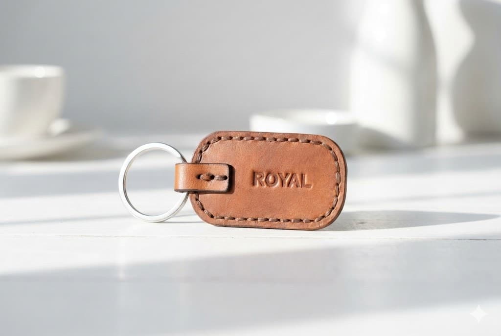 ROYAL Leather Keychain