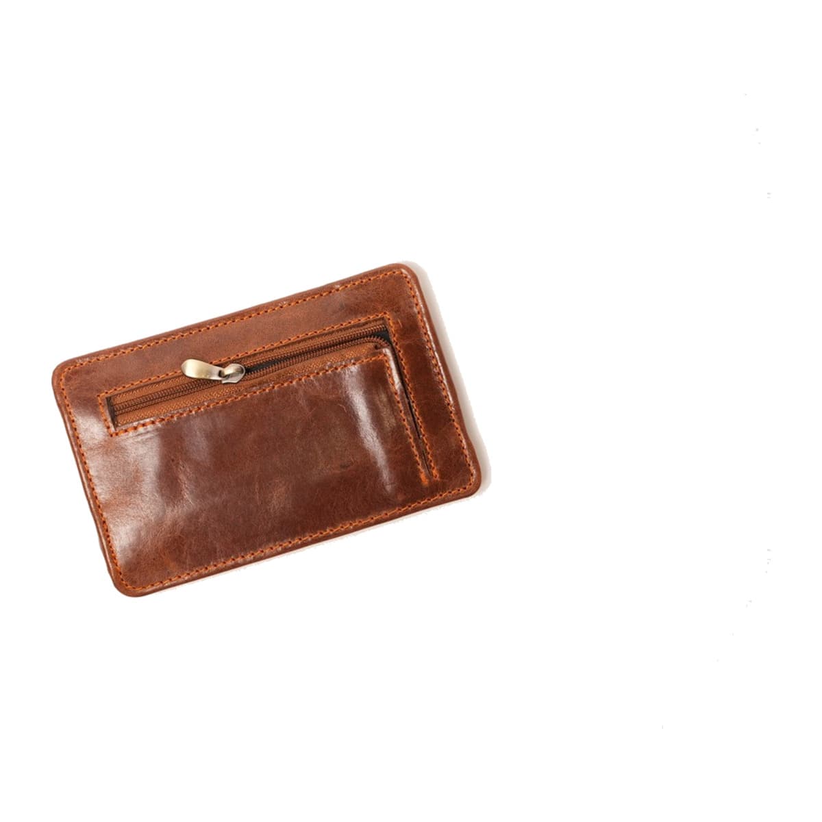 ROYAL Long Flap Card Holder — Tan — front view