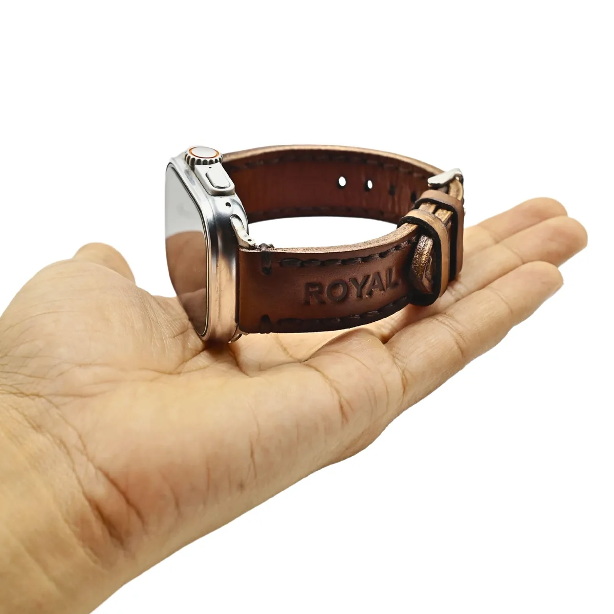 ROYAL Leather Apple Watch Band — Tan
