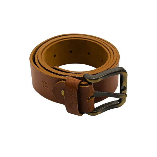 ROYAL Hand Crafted Leather Belts (Tan, 40)