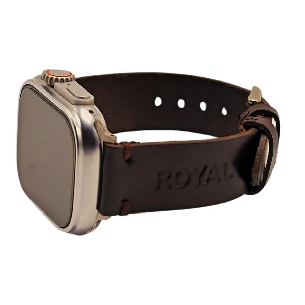 ROYAL Leather Apple Watch Band — Chocolate Brown
