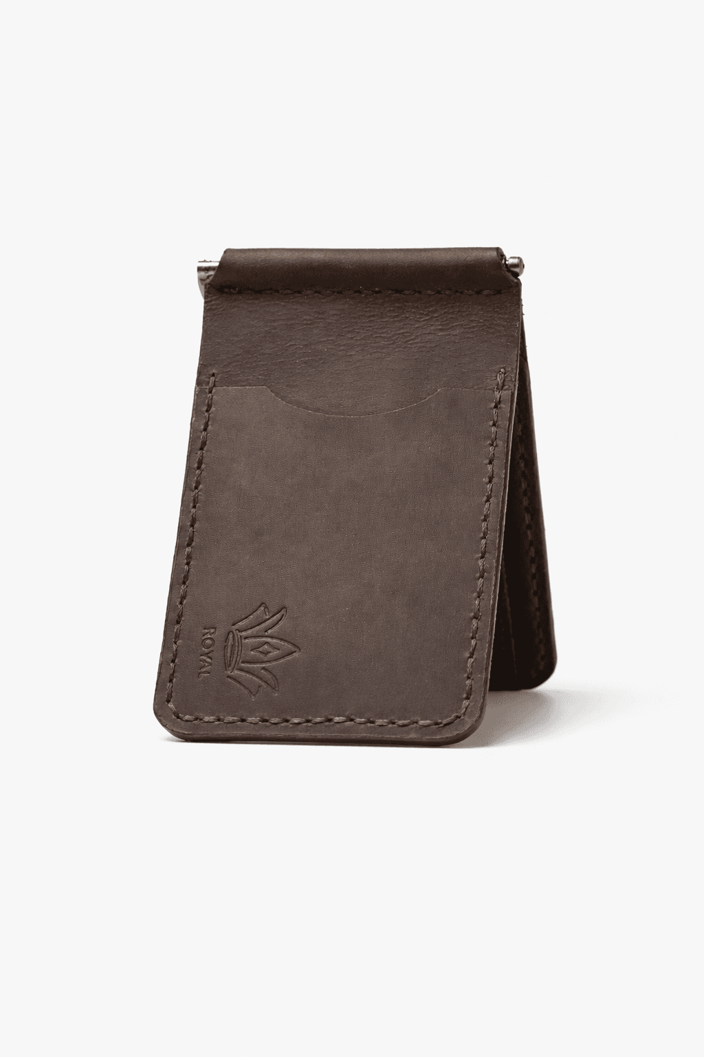 ROYAL Hand Made Cash Clip — Brown