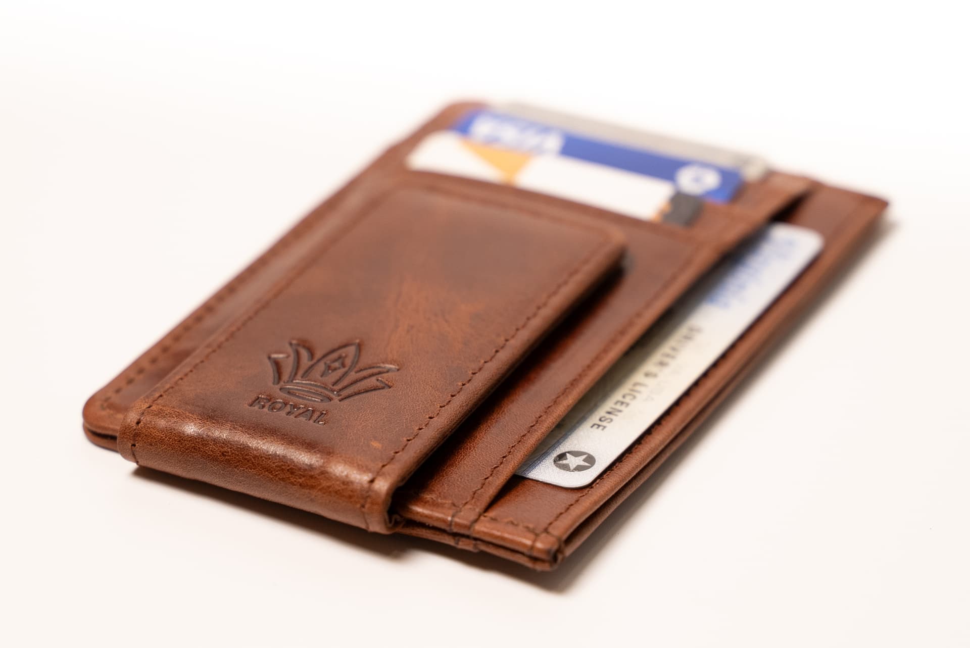 ROYAL Magnet Card Holder — Tan