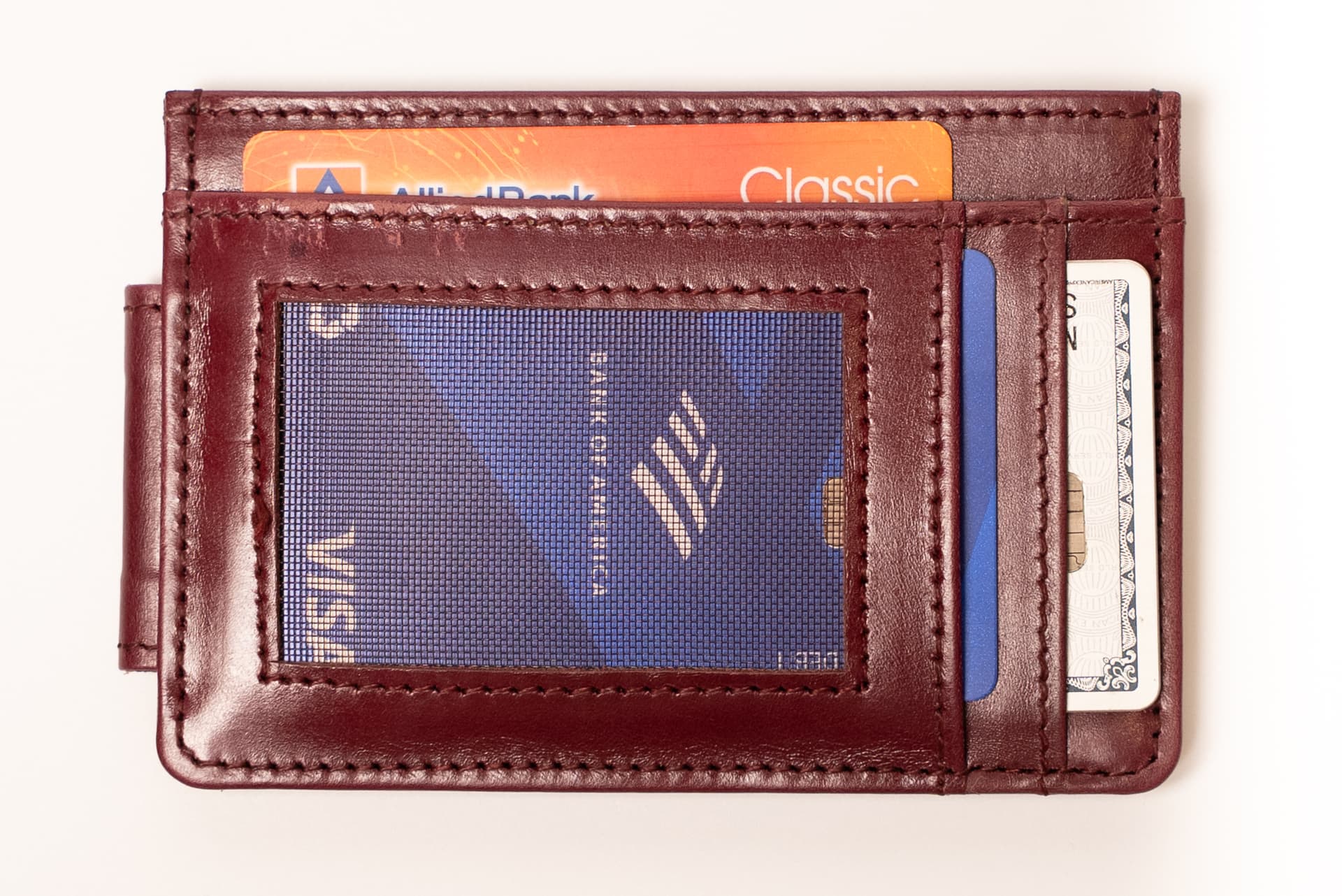 ROYAL Magnet Card Holder — Burgundy
