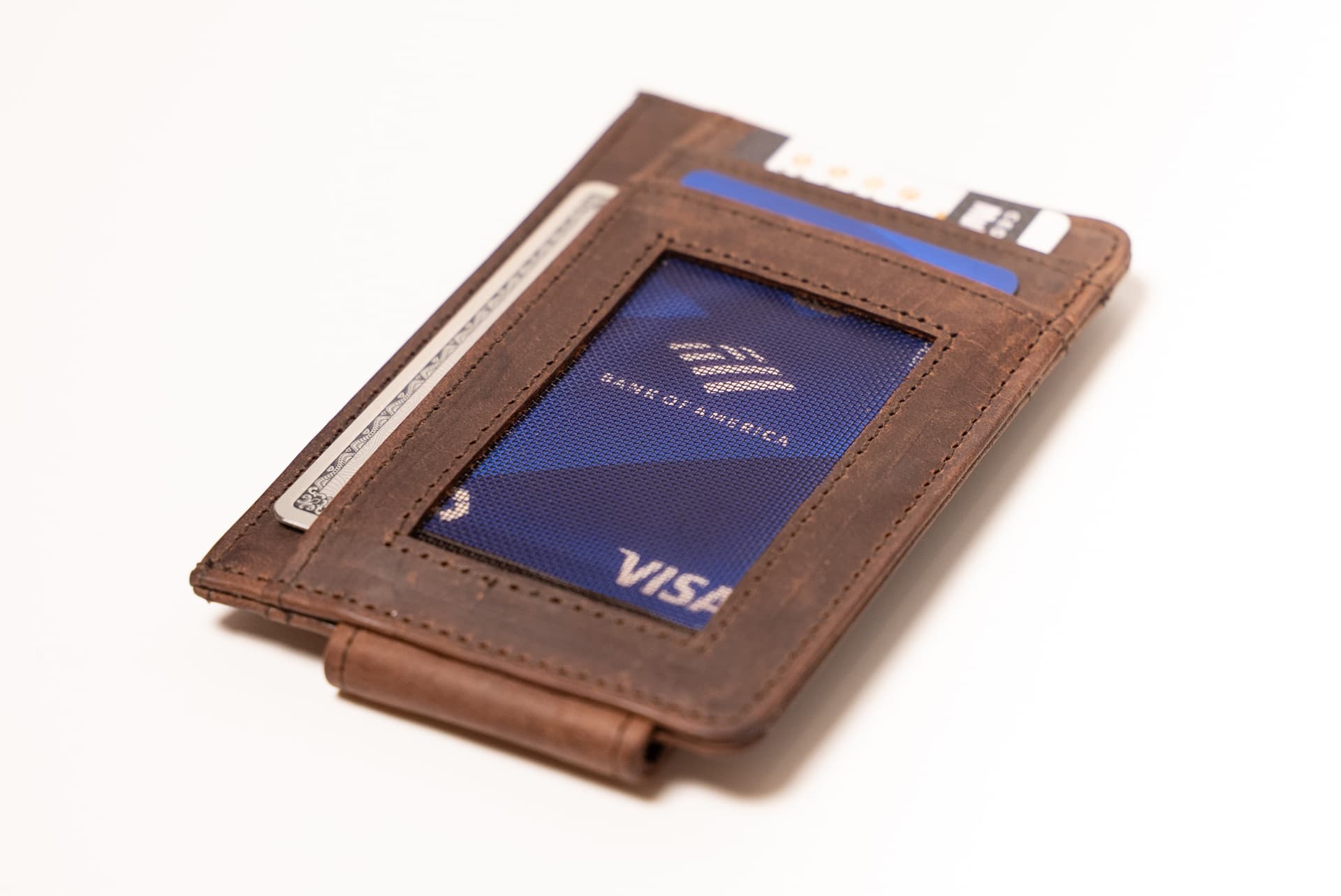 ROYAL Magnet Card Holder — Brown