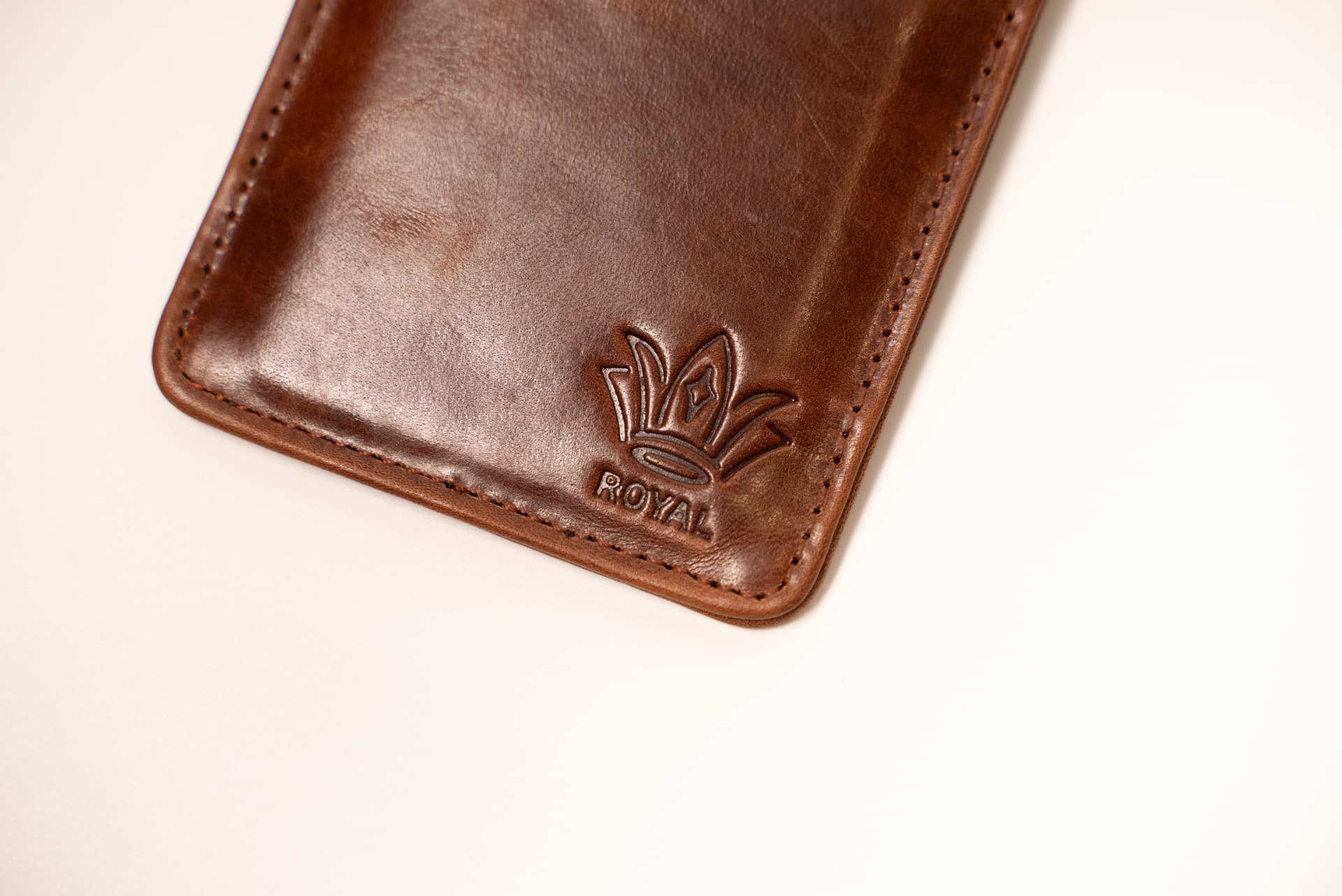 ROYAL Slim Card Holder — Brown