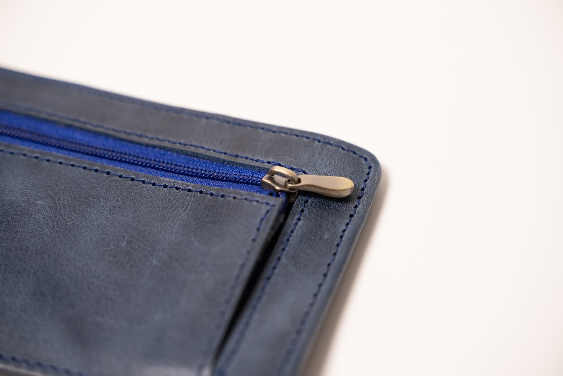 ROYAL Long Flap Card Holder — Blue