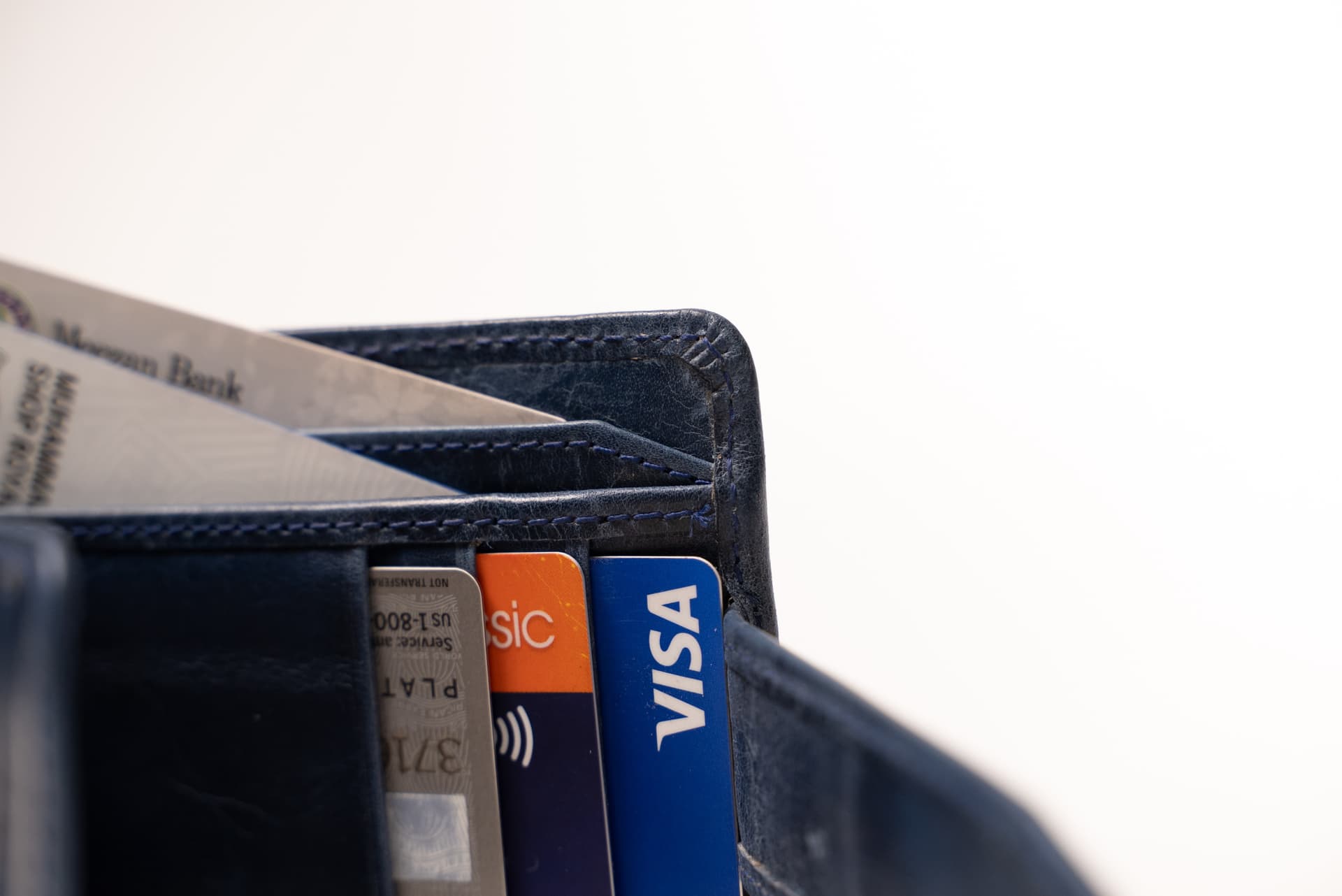 ROYAL Long Flap Card Holder — Blue