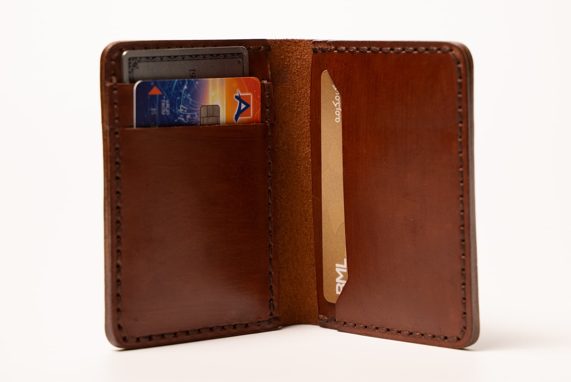 ROYAL Hand Made Card Holder — Tan