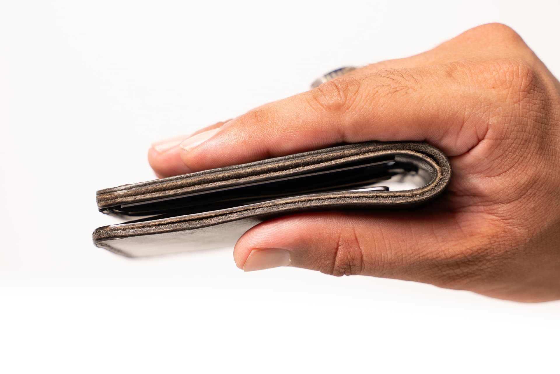 ROYAL Hand Stitch Front Pocket Wallet — Green