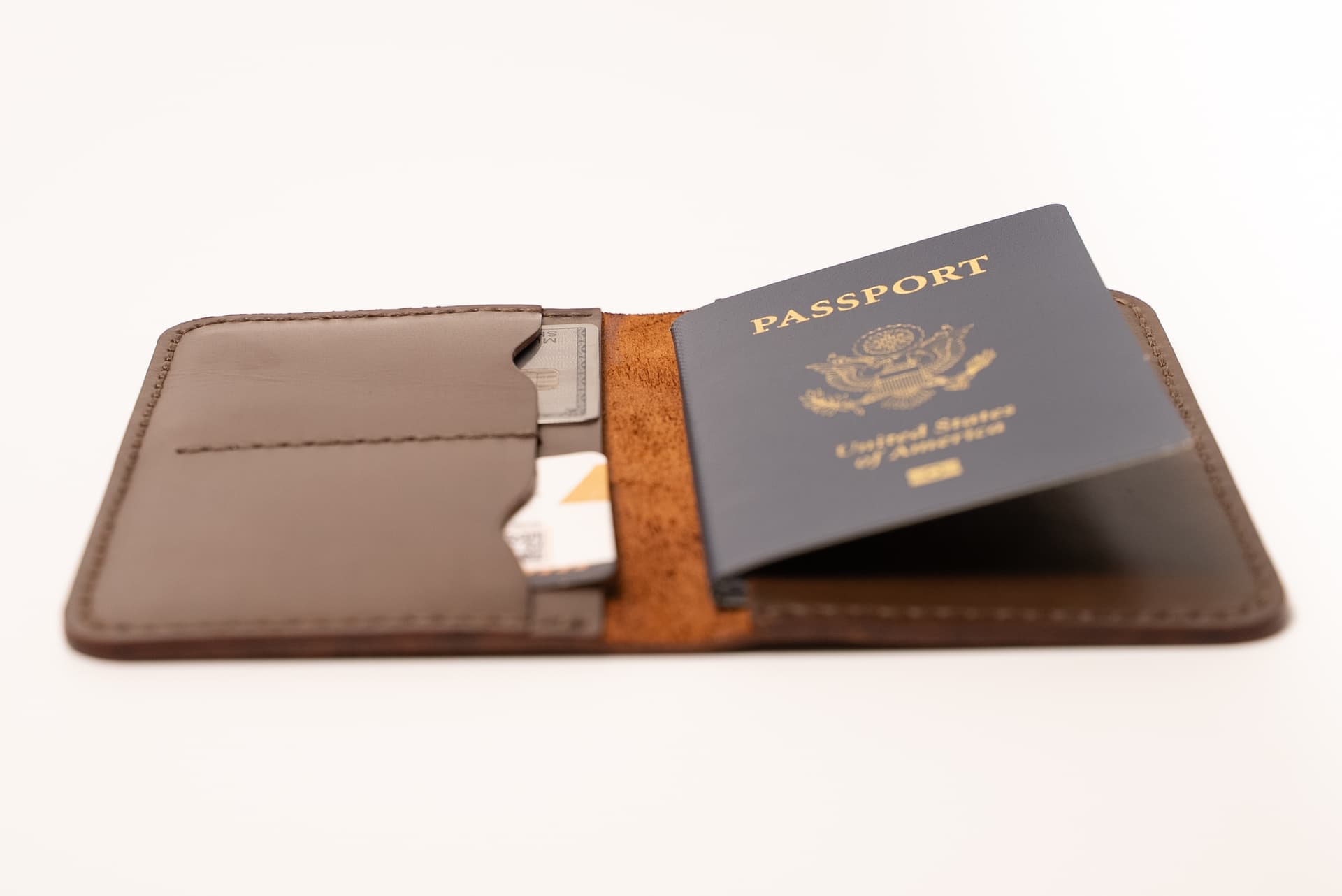 ROYAL Hand Made Passport Cover — Chocolate