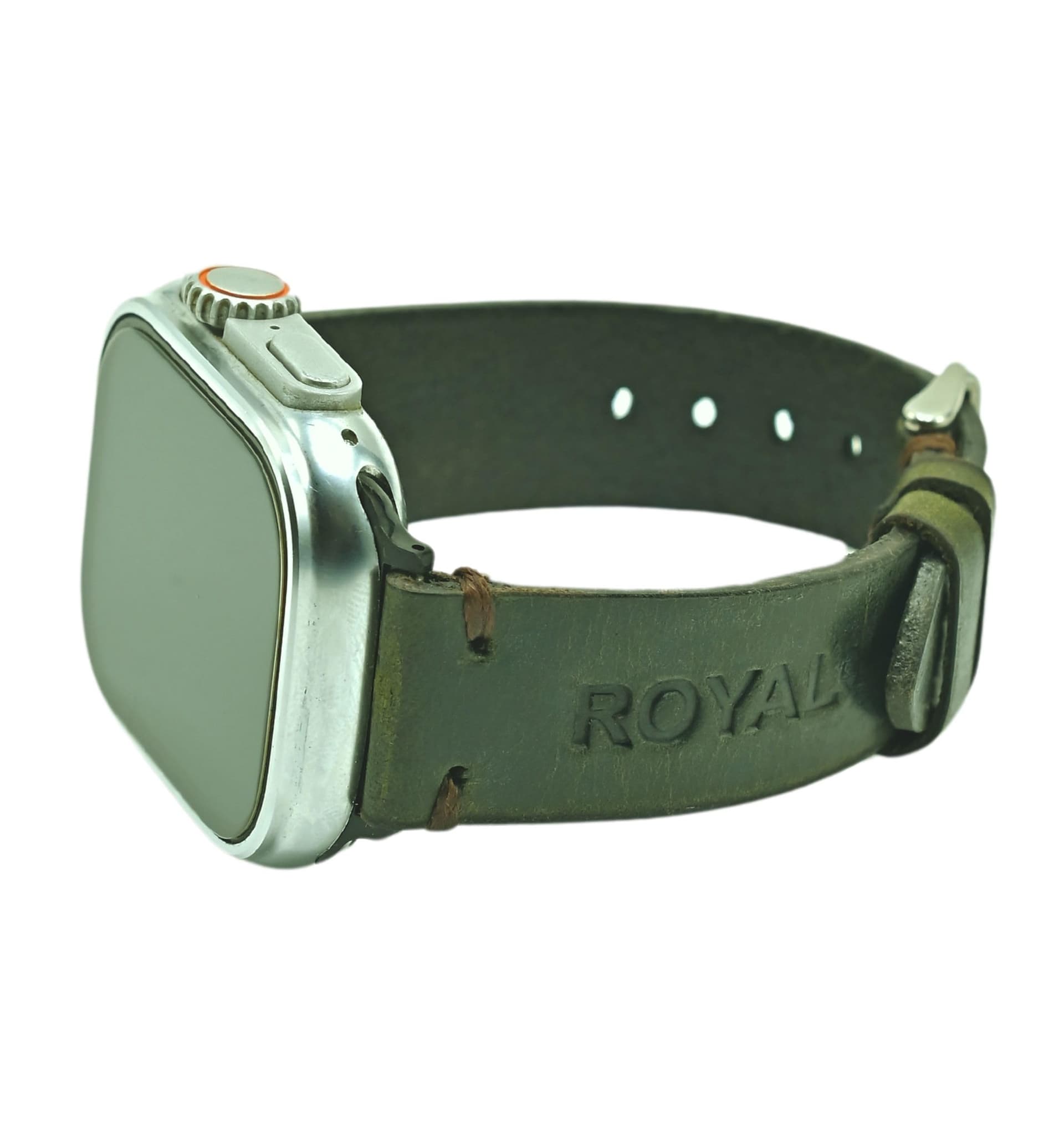 Quick Release Leather Watch Strap, Green