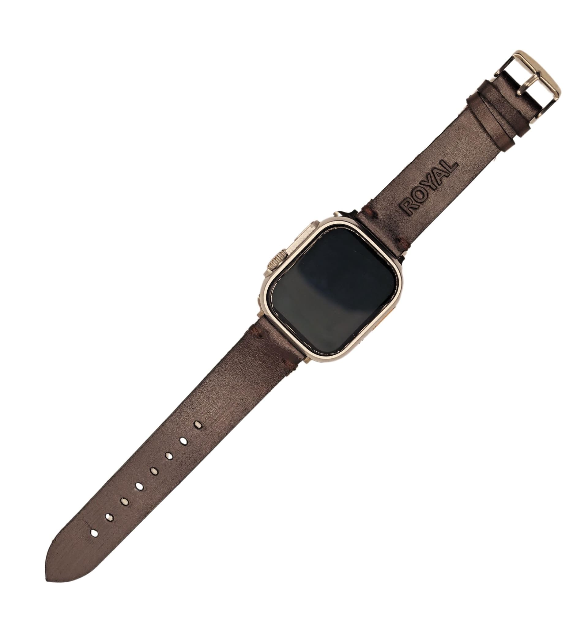 ROYAL Leather Apple Watch Band — Chocolate Brown