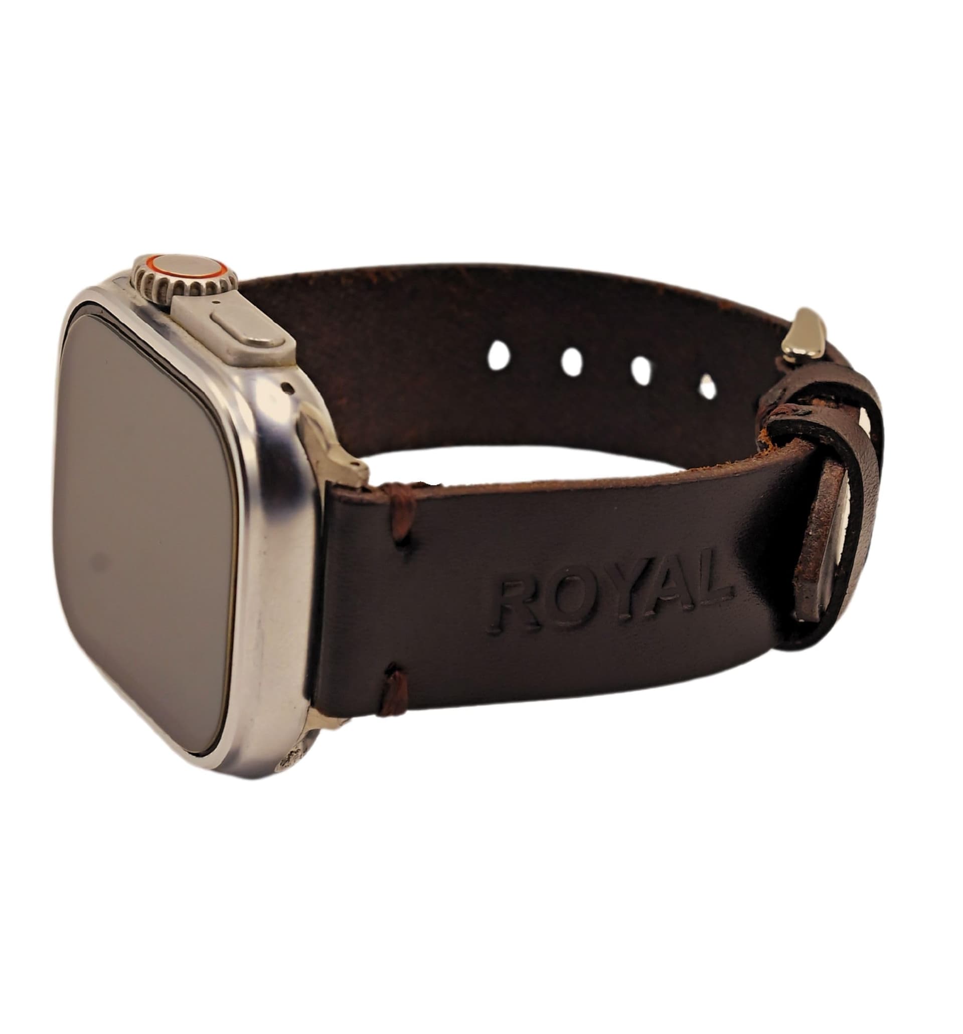 ROYAL Leather Apple Watch Band — Chocolate Brown