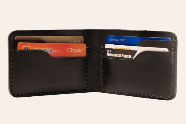 ROYAL Hand Stitch Front Pocket Wallet — Brown