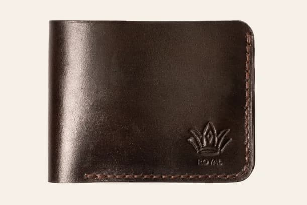 ROYAL Hand Made Regular 3 Pocket Wallet — Black