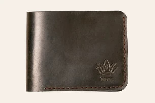 ROYAL Hand Made Regular 3 Pocket Wallet — Black