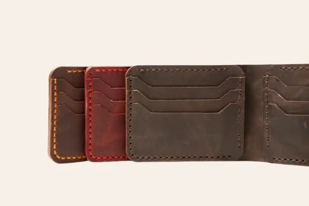 ROYAL Hand Made 3 Pocket + Hidden Wallet — Burgundy