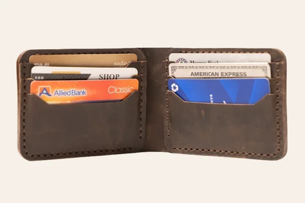 ROYAL Hand Made 3 Pocket + Hidden Wallet — Burgundy