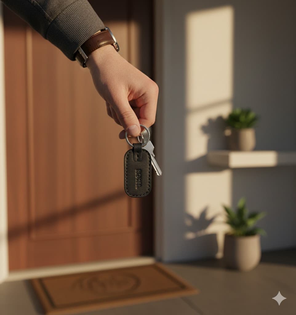 ROYAL Leather Keychain