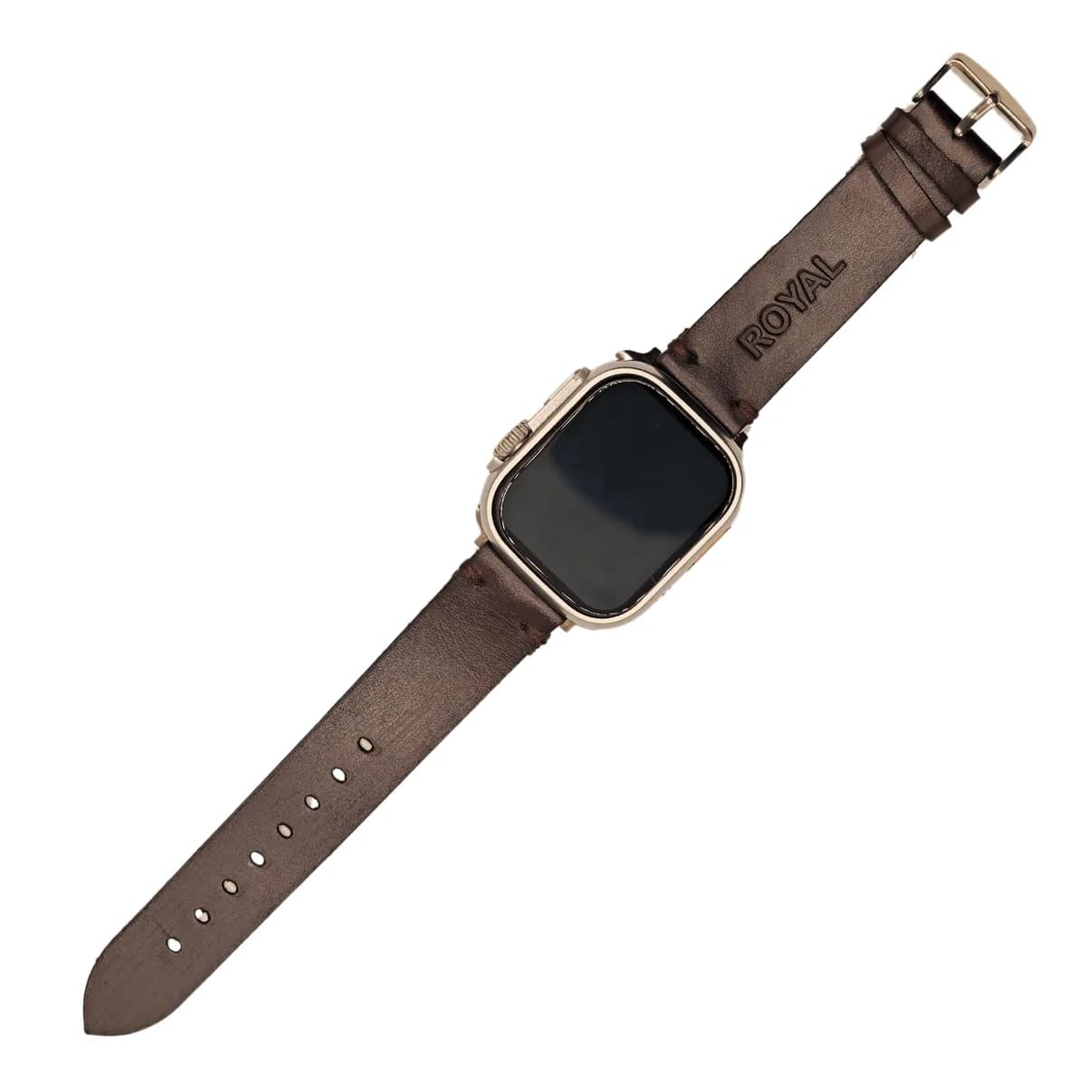 ROYAL Leather Apple Watch Band — Chocolate Brown