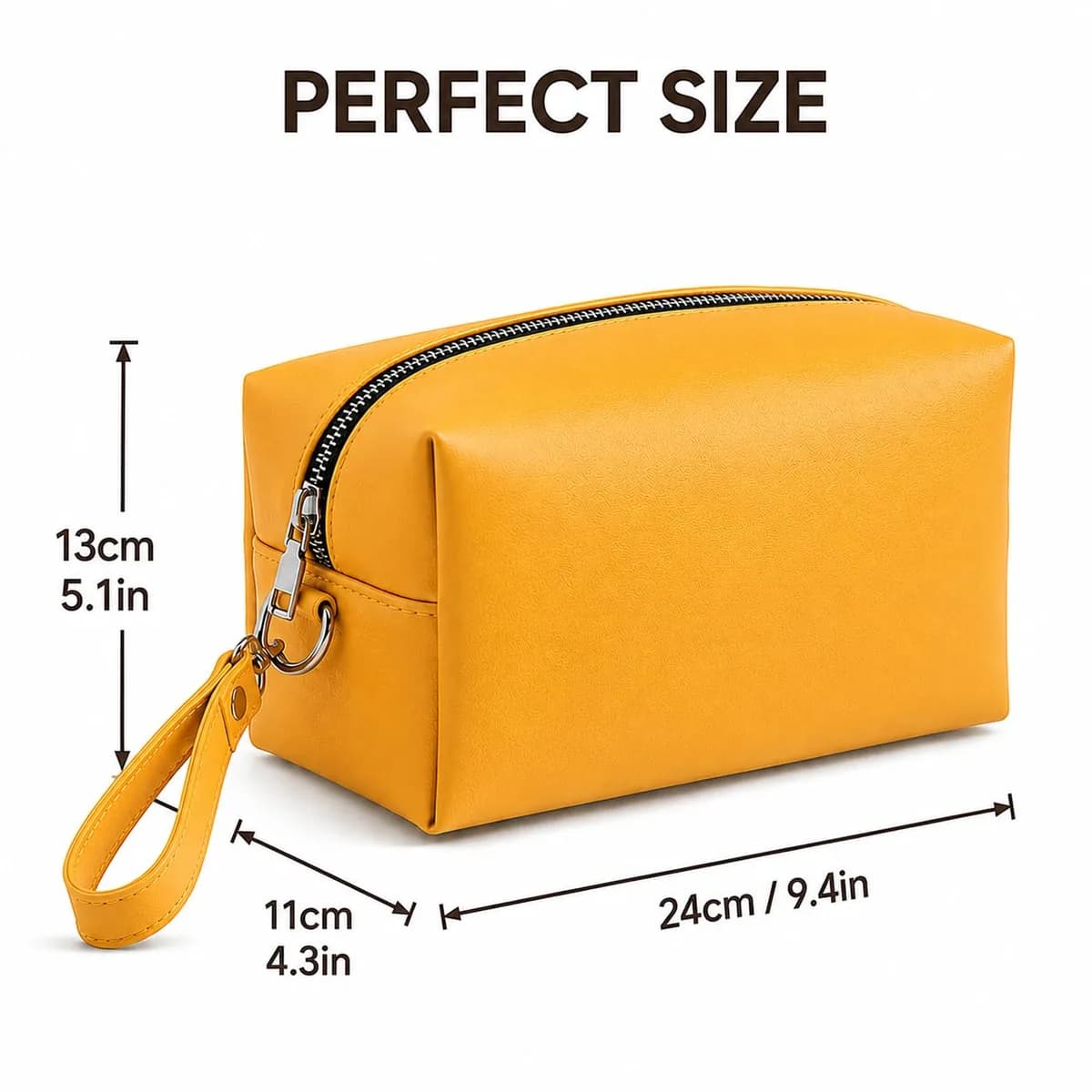 ROYAL Genuine Leather Toiletry Bag for Men and Women, Travel Dopp Kit