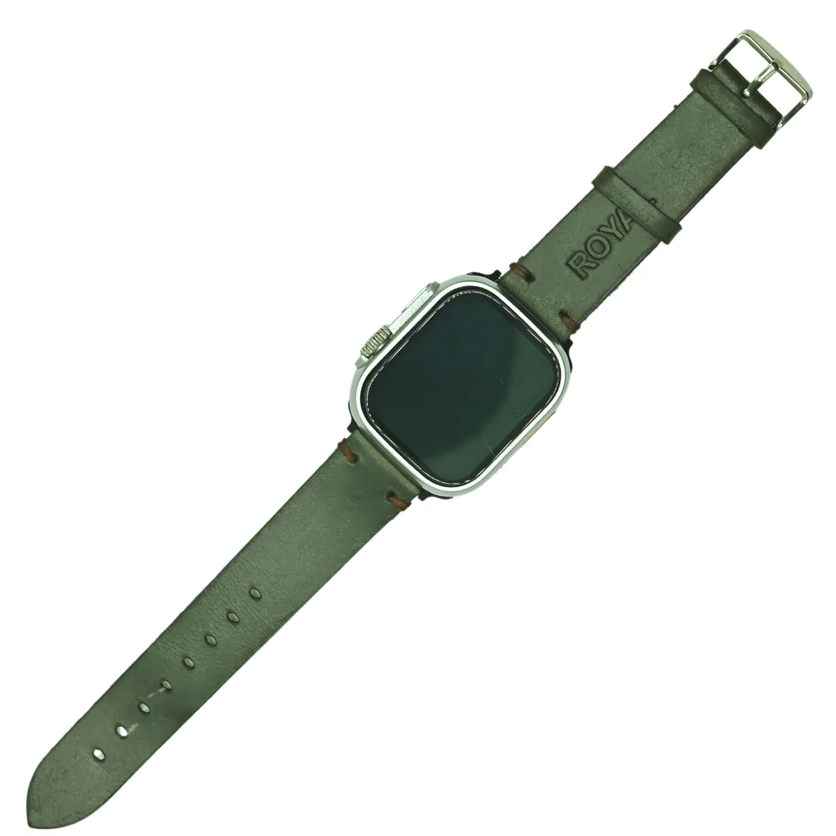 Quick Release Leather Watch Strap, Green