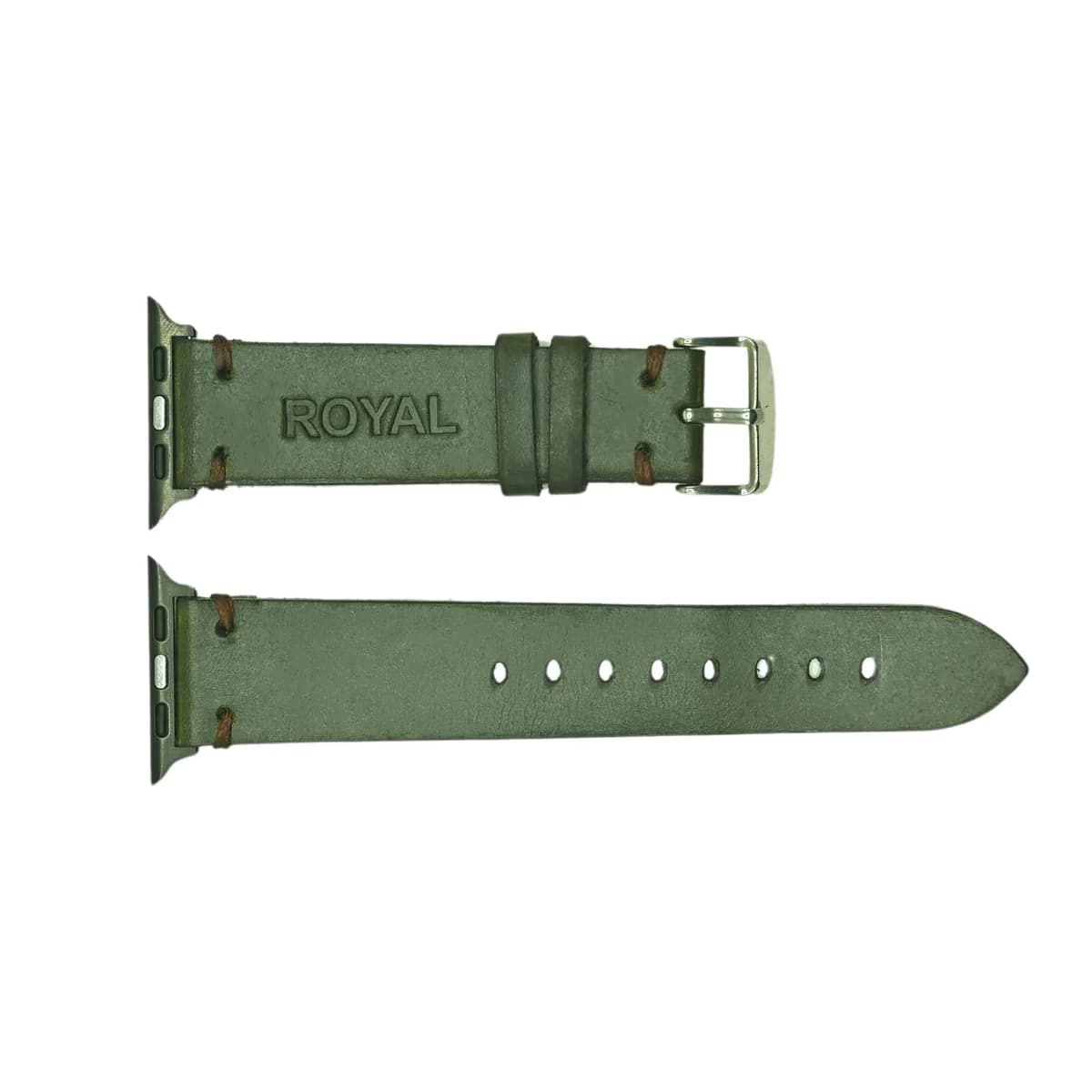 Quick Release Leather Watch Strap, Green