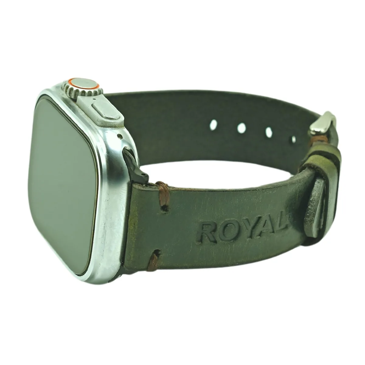 Quick Release Leather Watch Strap, Green