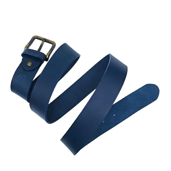 ROYAL Hand Crafted Leather Belts (Blue, 46)