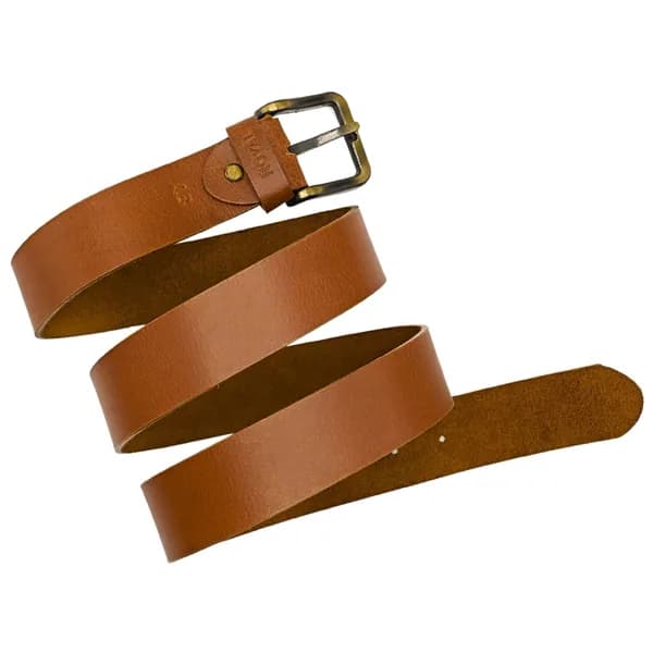 ROYAL Hand Crafted Leather Belts (Tan, 42)
