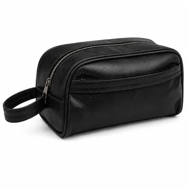 ROYAL Genuine Leather Toiletry Bag for Men and Women, Travel Dopp Kit