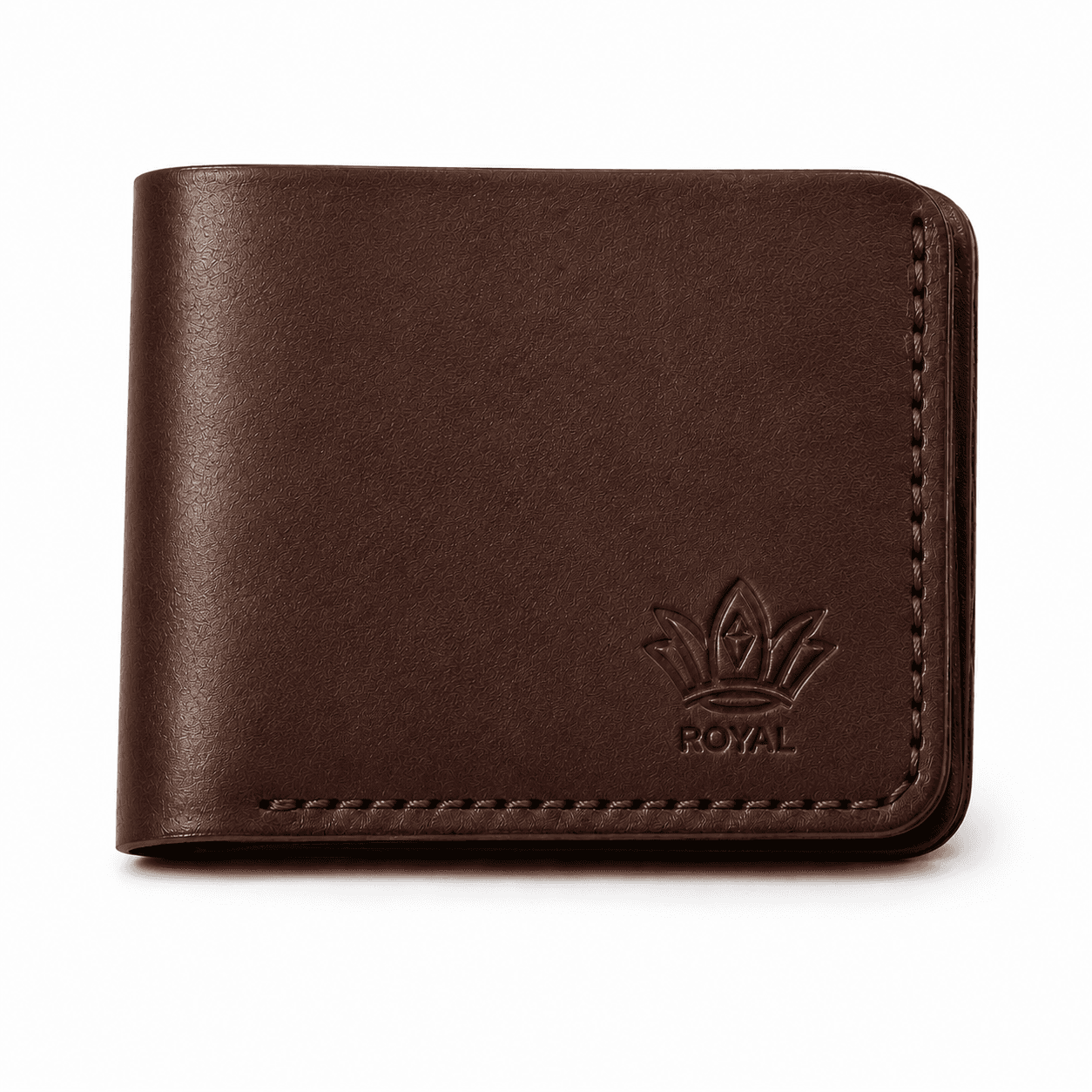 ROYAL Hand Made Regular 3 Pocket Wallet β Brown