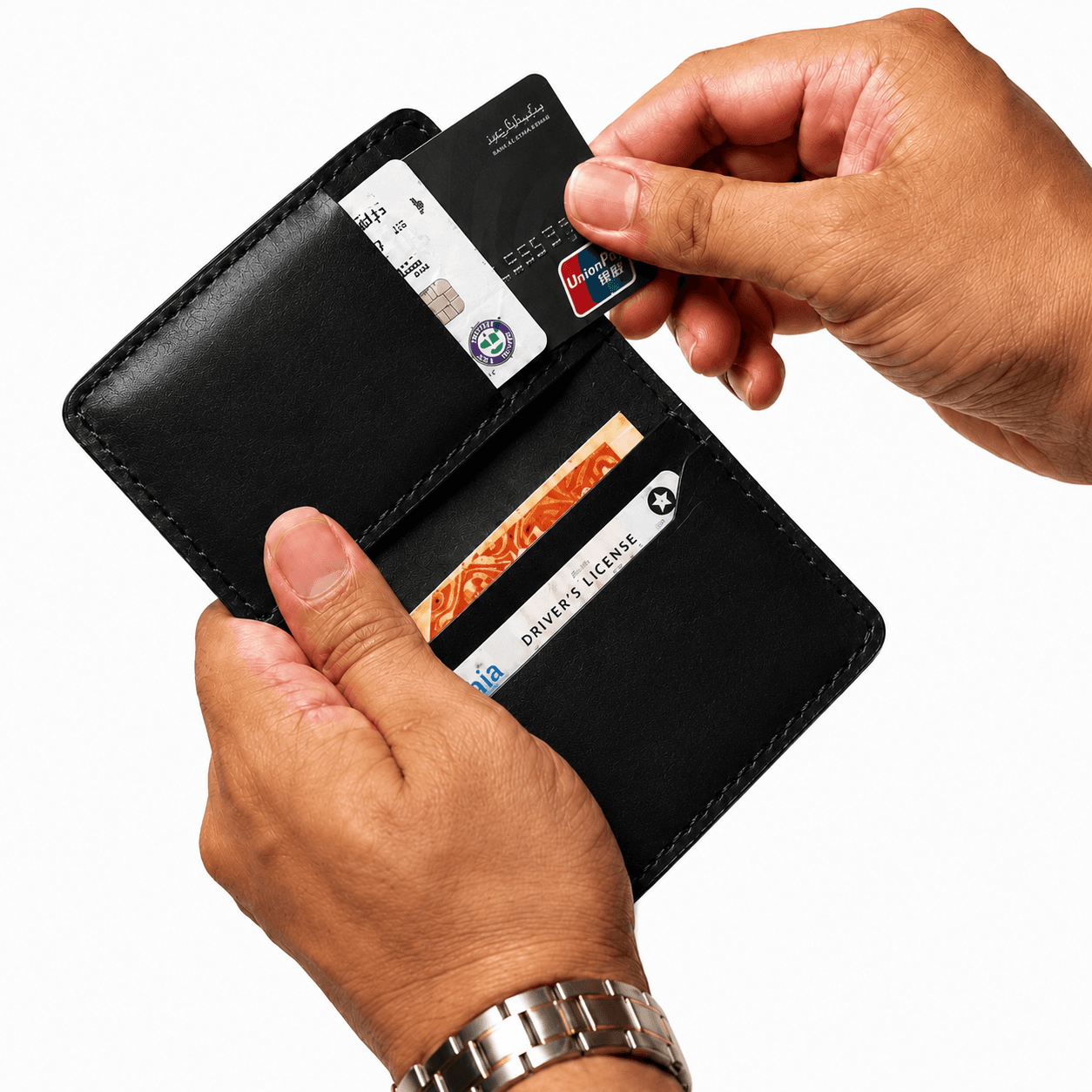 ROYAL Hand Made Card Holder — Black