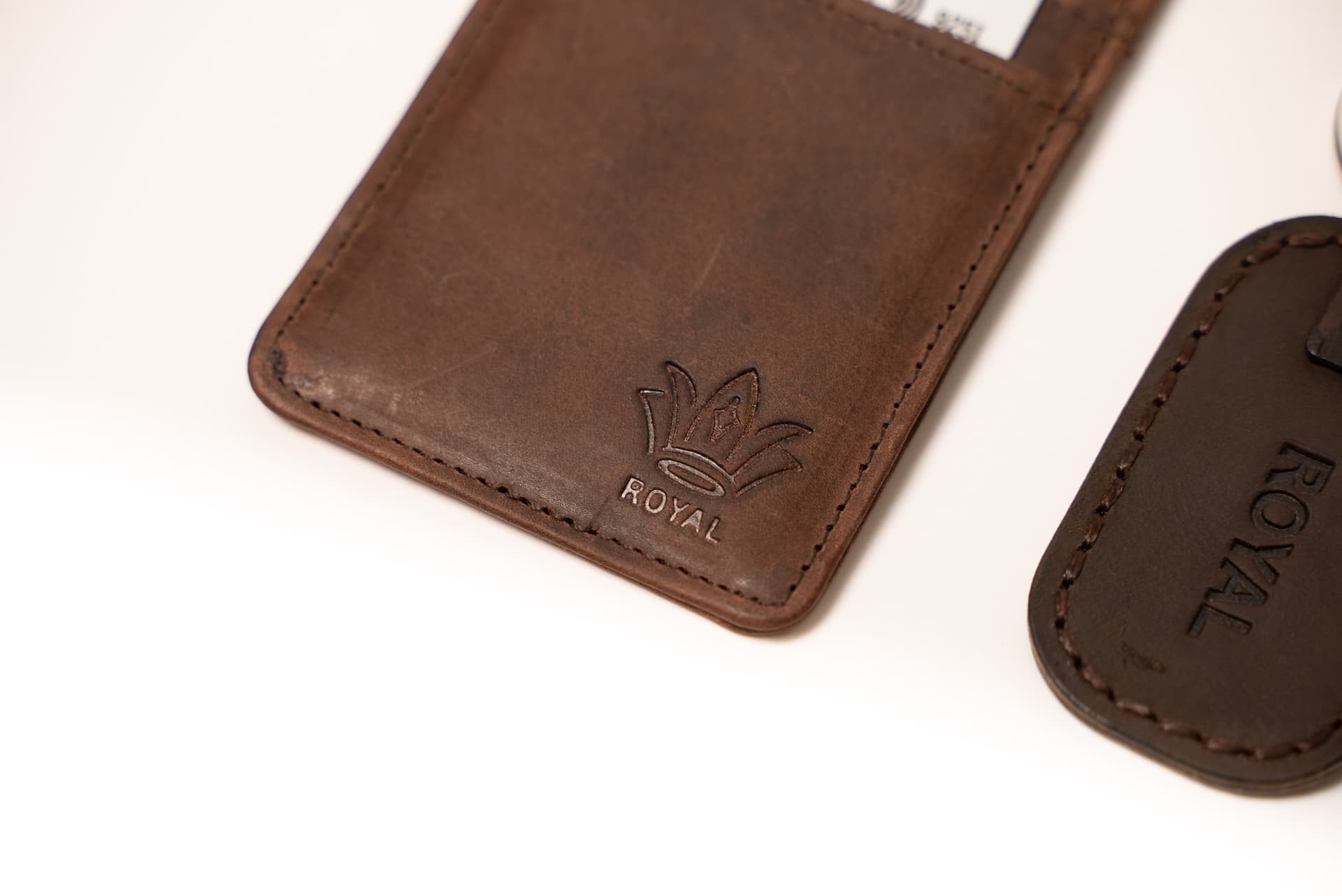 ROYAL Slim Card Holder — Chocolate