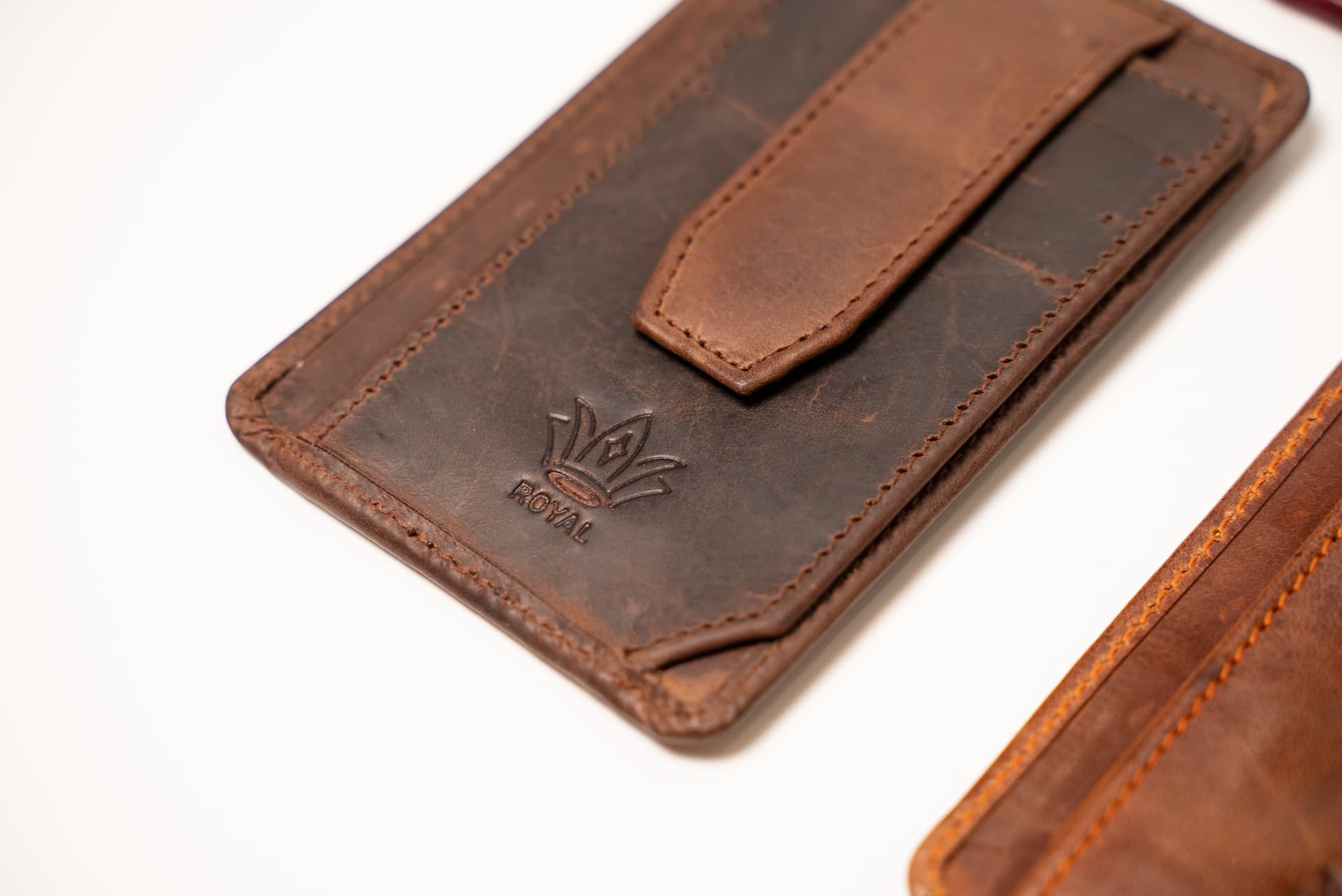 ROYAL Long Flap Card Holder — Chocolate
