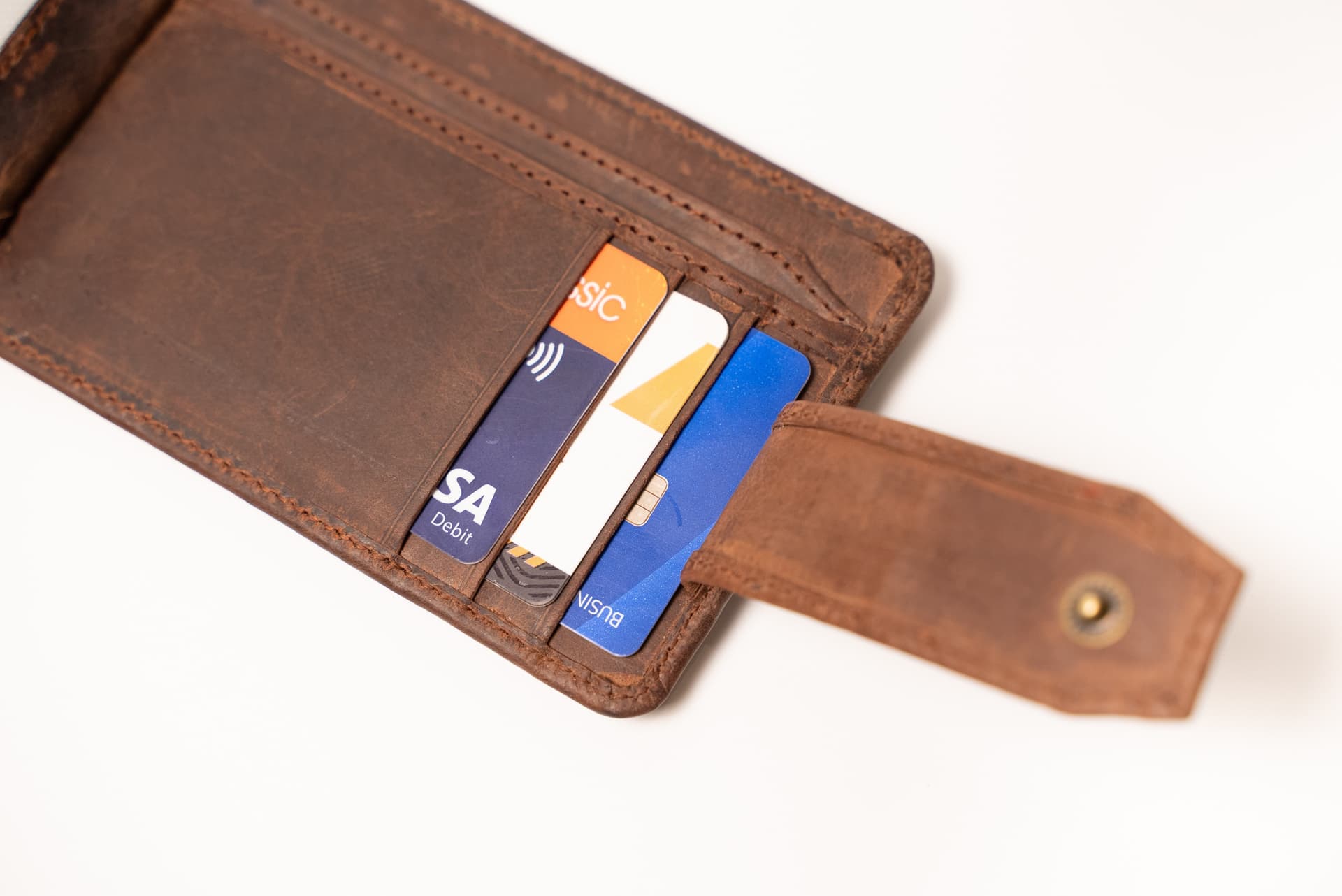 ROYAL Long Flap Card Holder — Chocolate