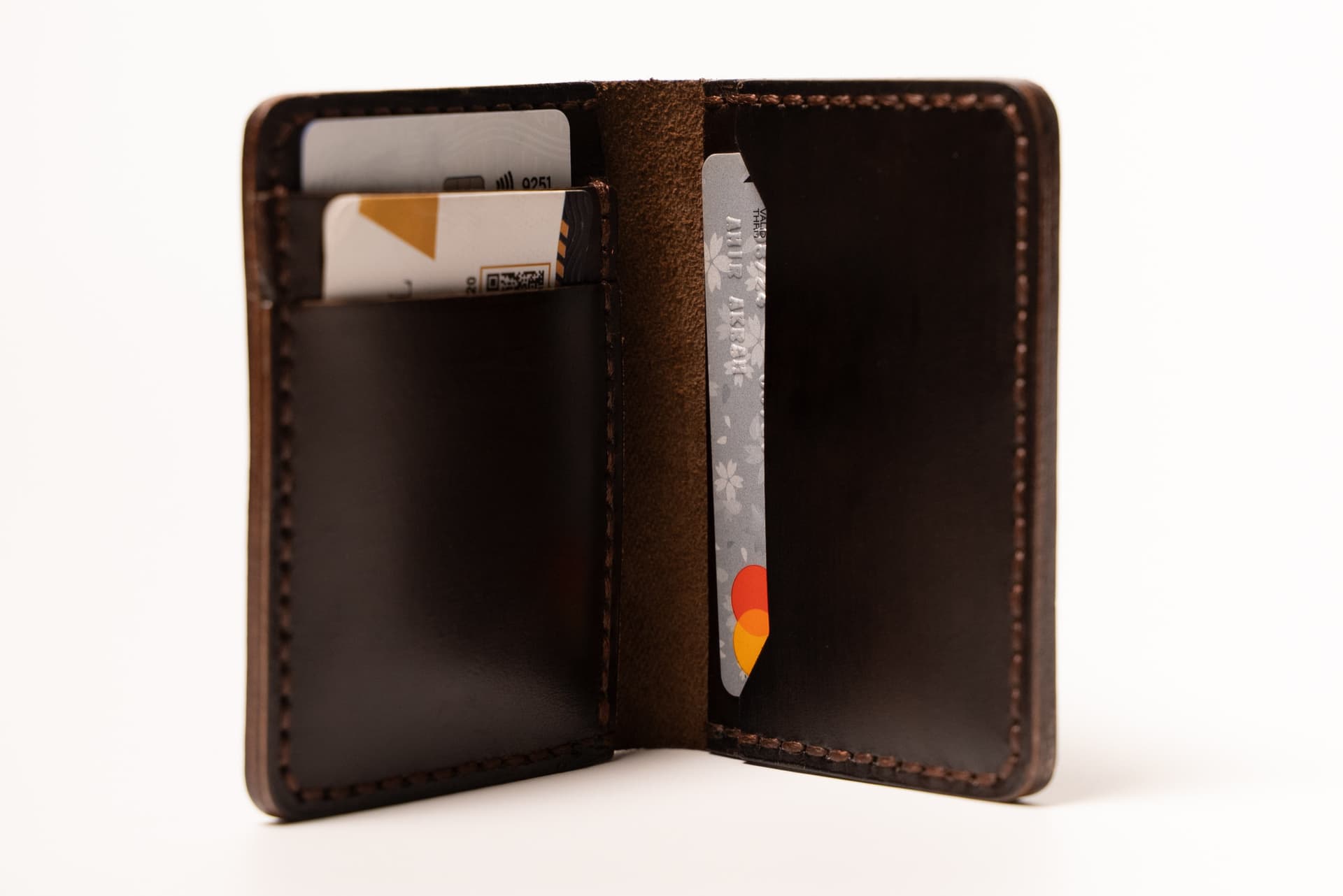 ROYAL Hand Made Card Holder — Brown