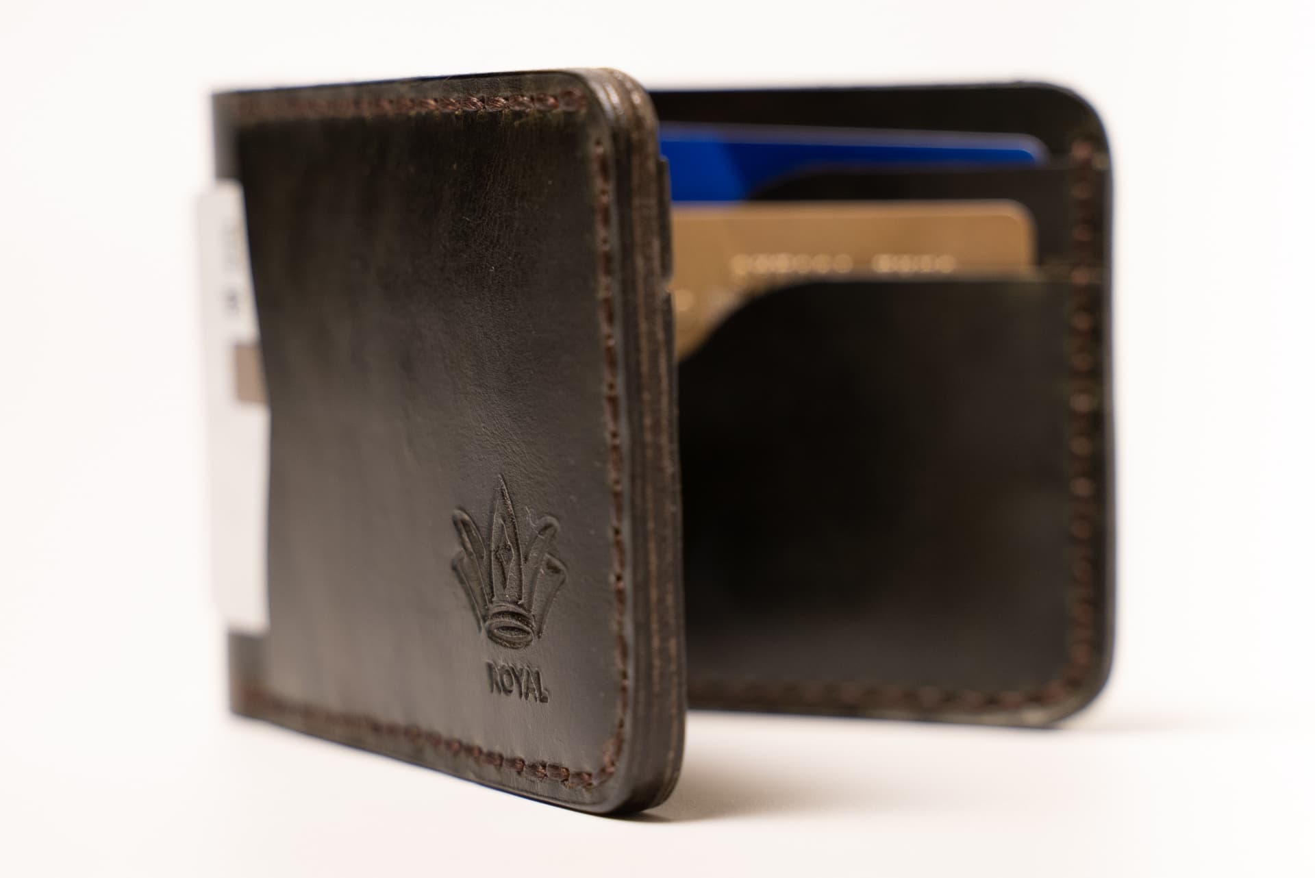 ROYAL Hand Stitch Front Pocket Wallet — Green