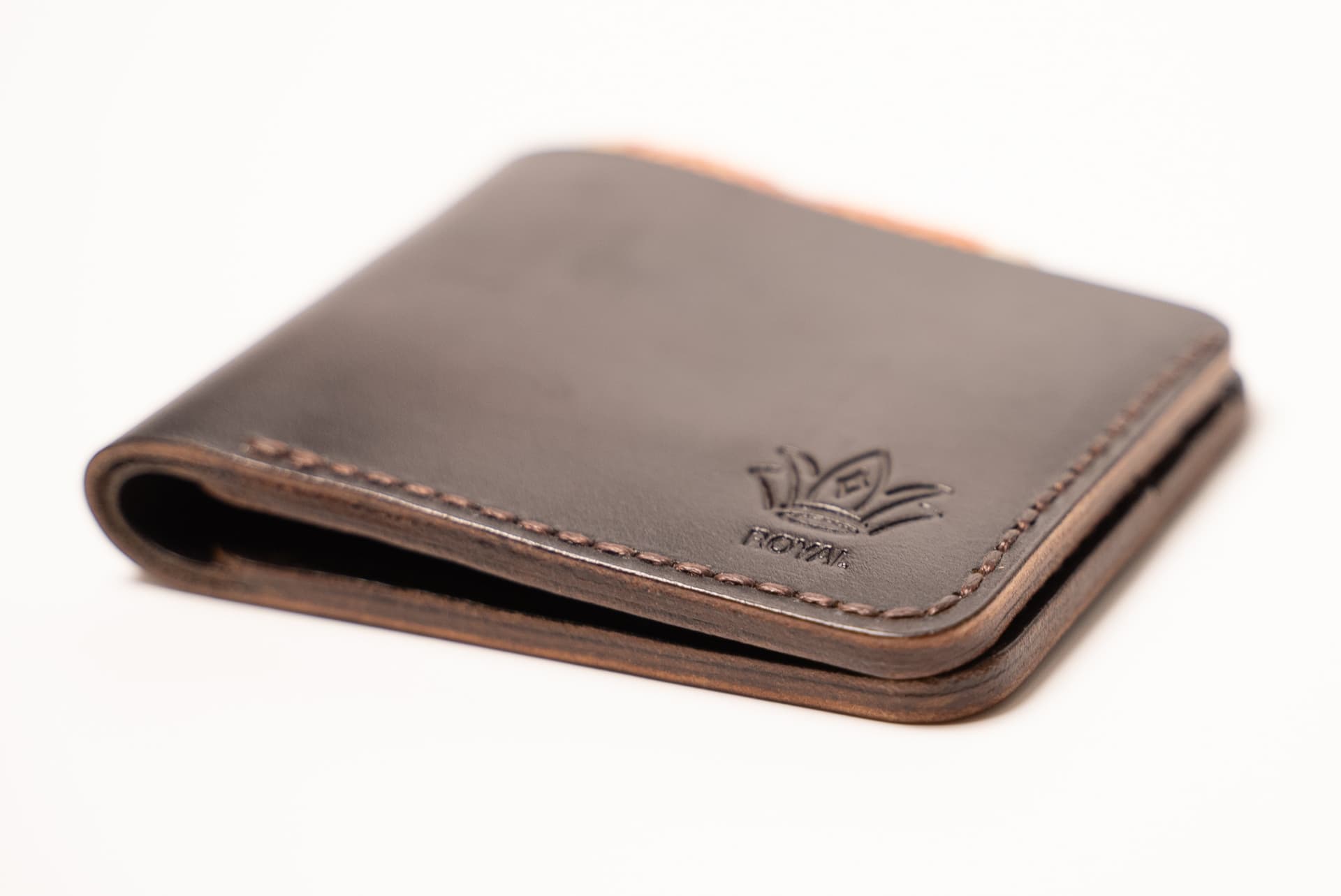 ROYAL Hand Made Regular 3 Pocket Wallet — Brown