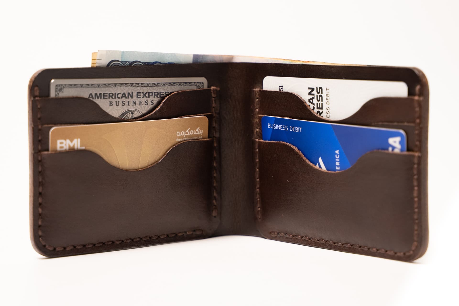 ROYAL Hand Made Regular 3 Pocket Wallet — Brown