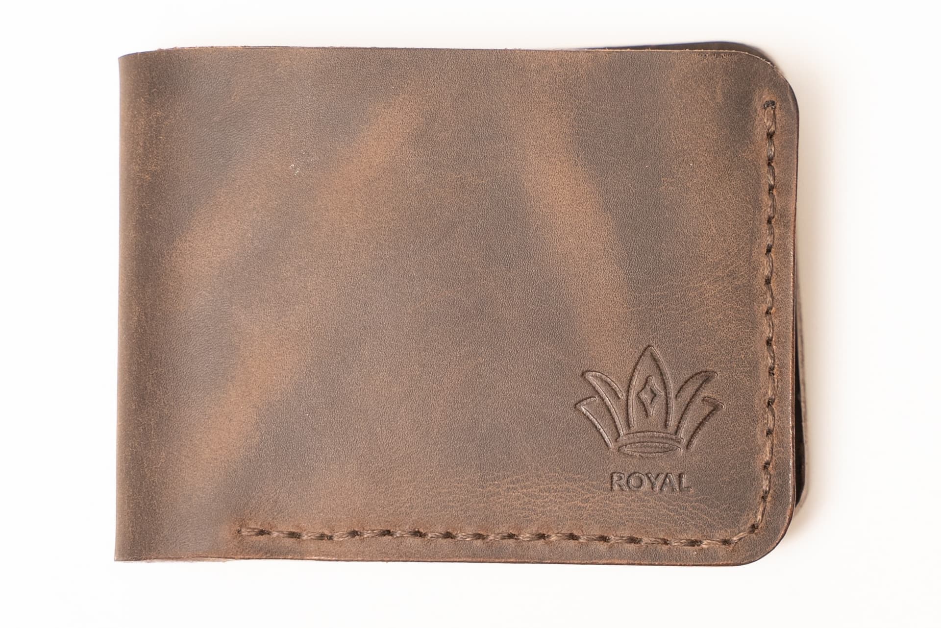 Royal Hand Made 3 Pocket + Hidden Wallet β Chocolate β Chocolate full-grain leather
