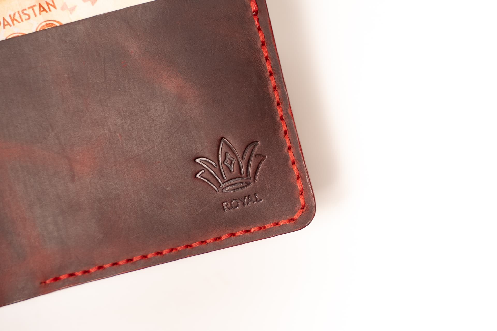 ROYAL Hand Made 3 Pocket + Hidden Wallet — Burgundy