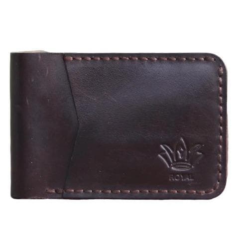 ROYAL Hand Stitch Front Pocket Wallet — Brown
